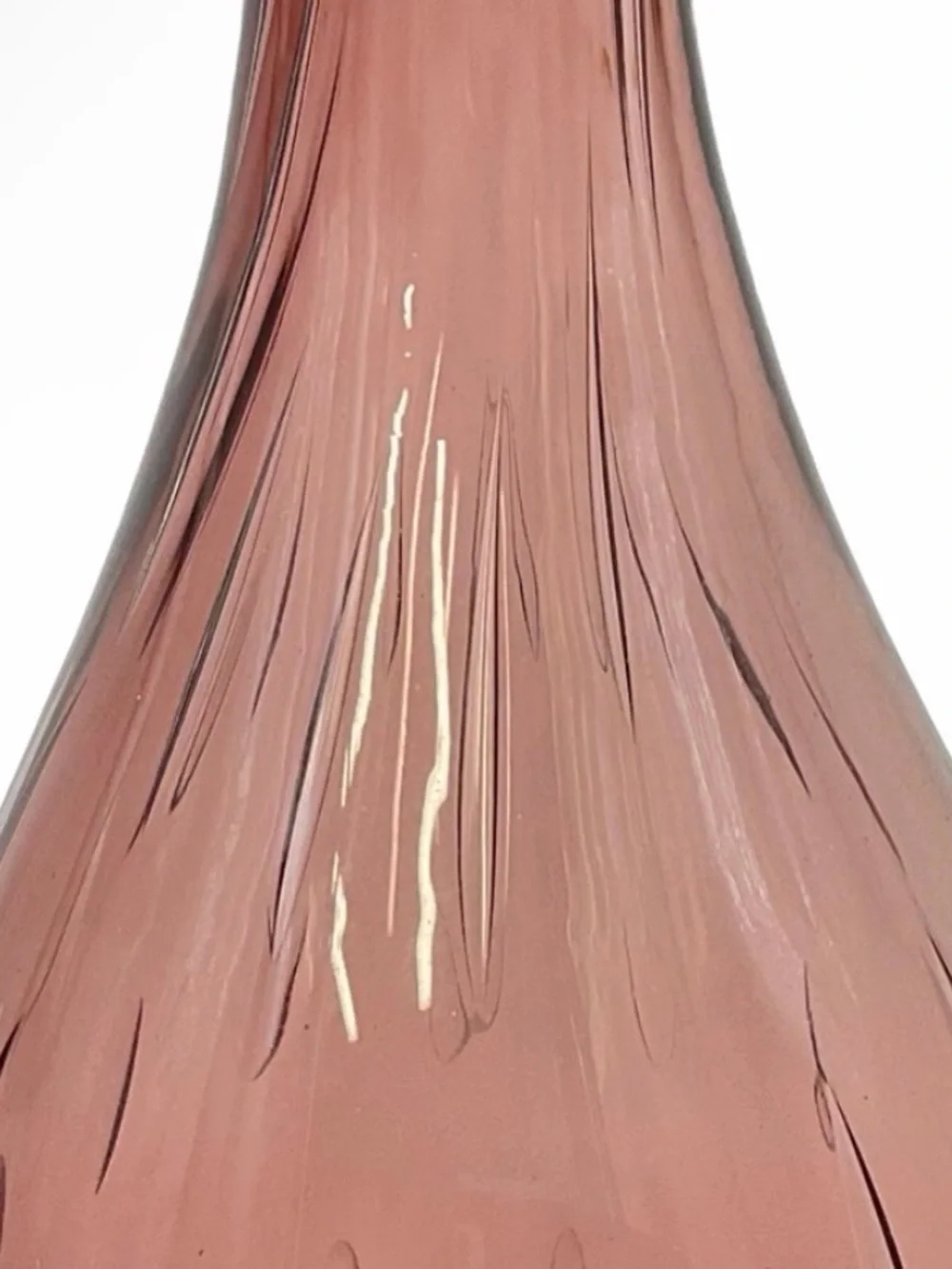 Vintage Murano-Style Amethyst Purple Art Glass Vase